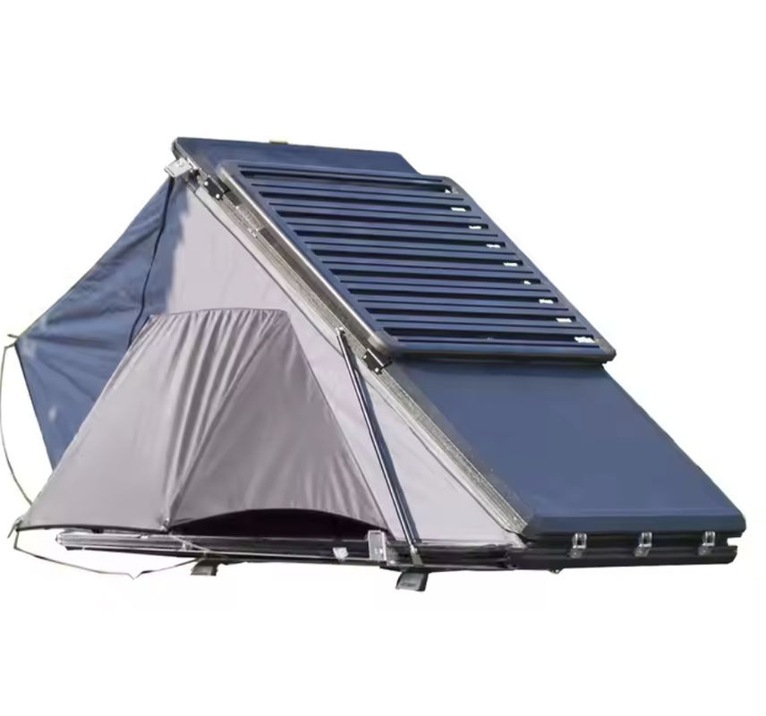 Spacious Car Roof Top Tent Diagonal Bracing Type with Windows and Doors